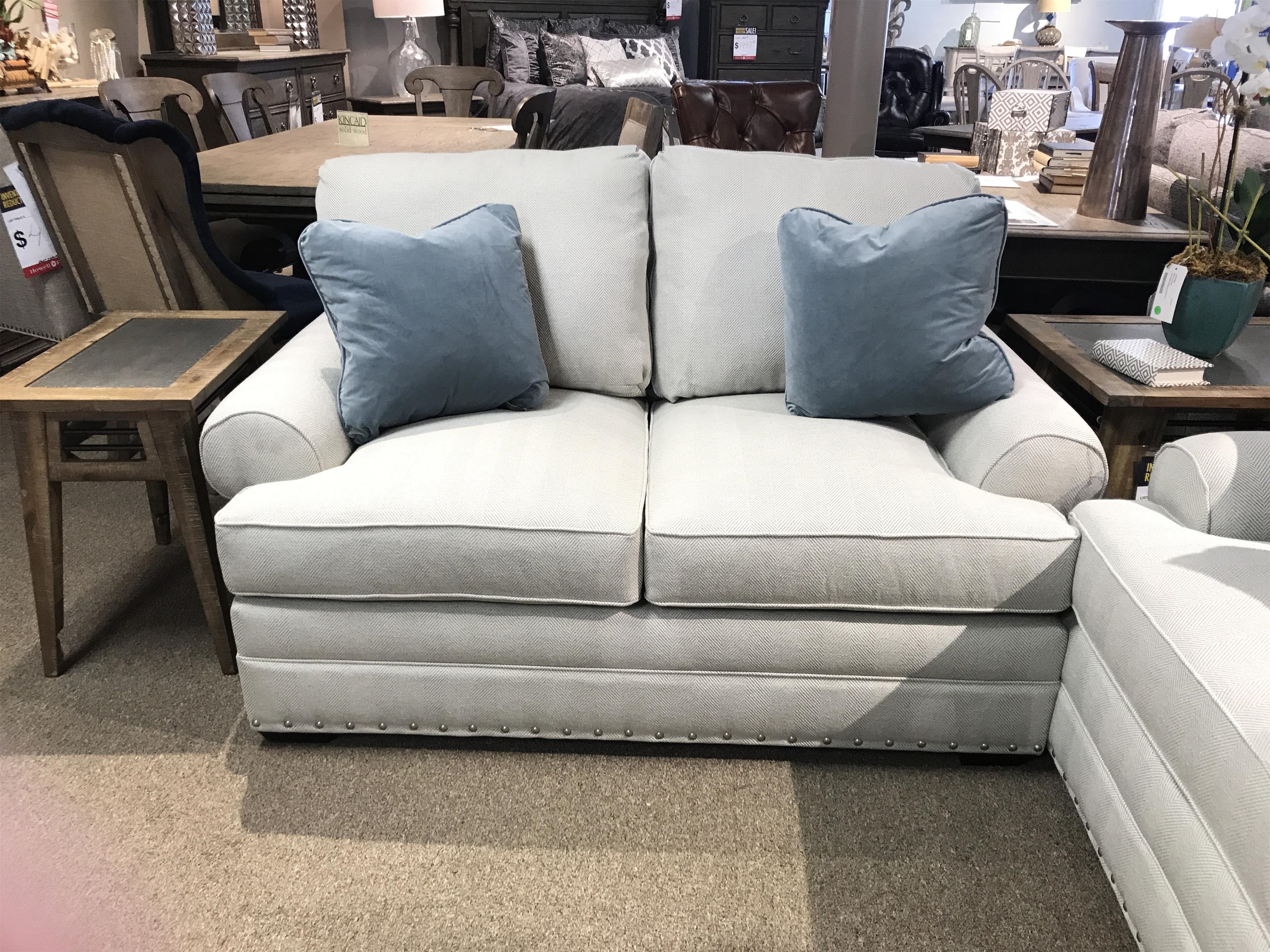 deep seat loveseat kincaid furniture custom select deep seated loveseat with sock arm and nailhead trim deep seat loveseat kincaid furniture custom select deep seated loveseat with sock arm and nailhead trim
